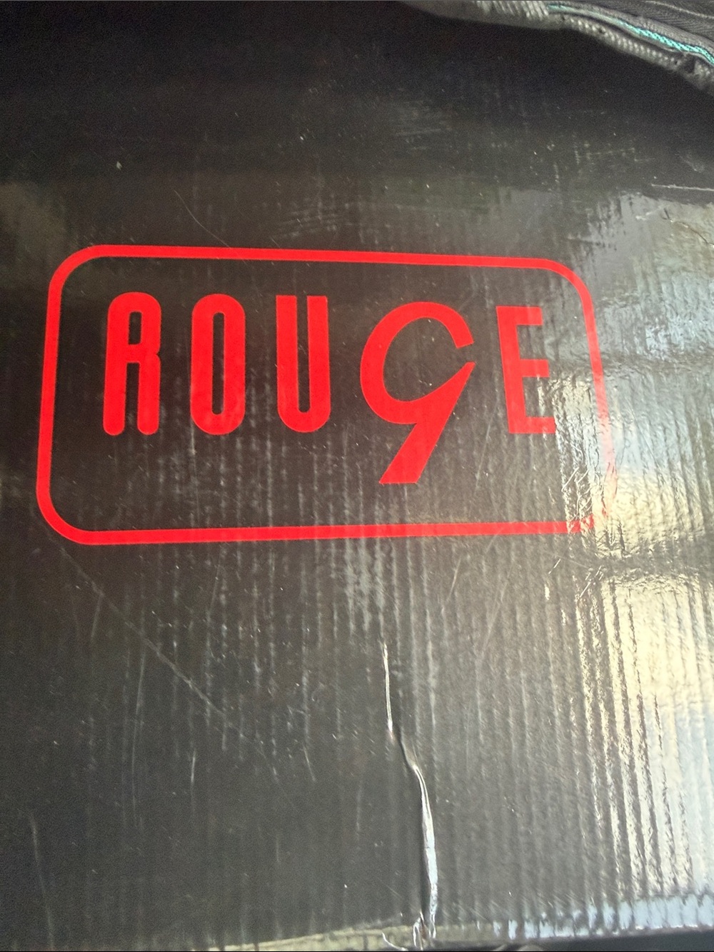 Rouge! Black fur Boots with Red Logo Box Branding